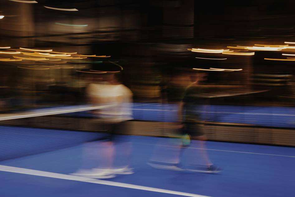 Padel racket and ball close-up